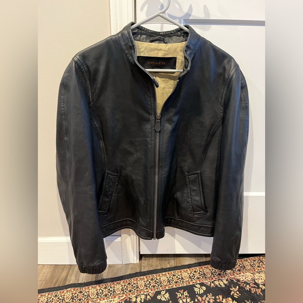 COACH genuine leather women’s jacket 100% sheepskin leather XL